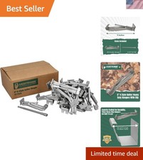 5" K Style Gutter Hangers - 25 Pack Heavy-Duty Aluminum Support with Speed Screw