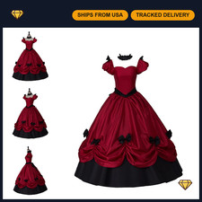 Southern Belle Dress Costume - Civil War Gothic Victorian Ball Gown, Rococo Styl
