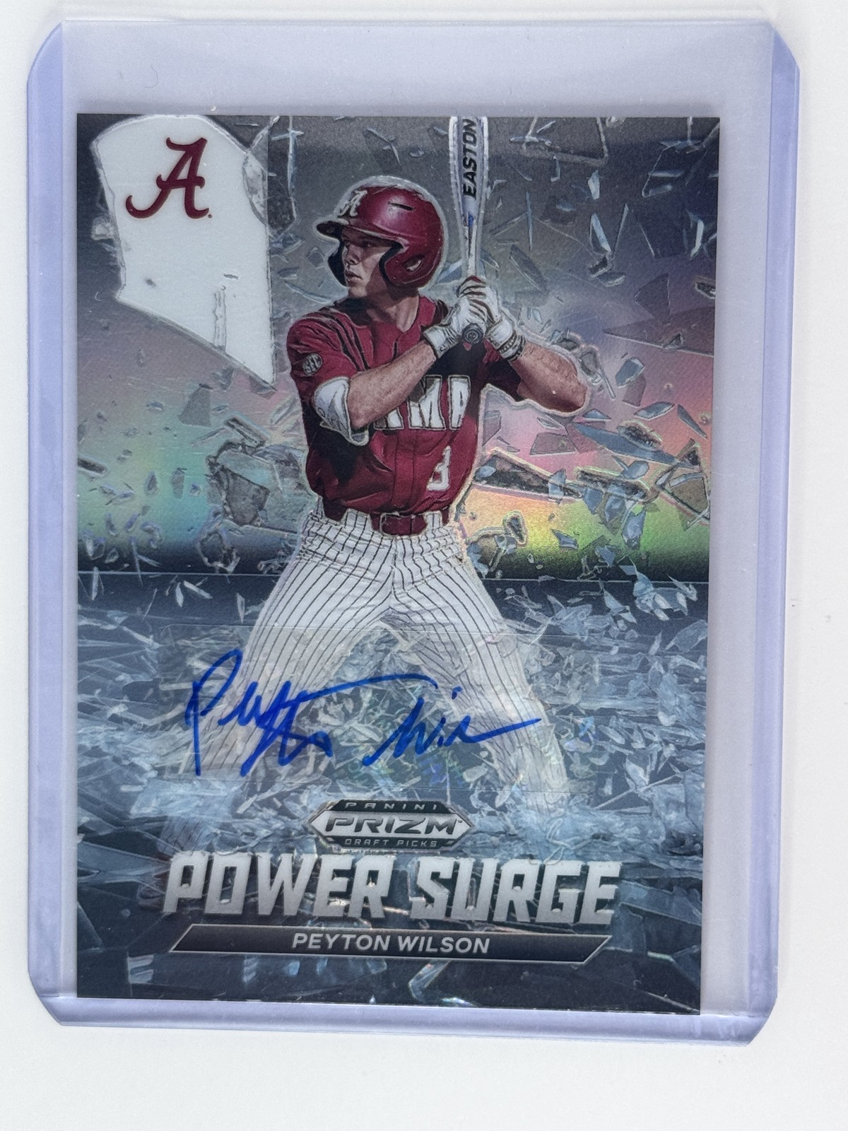 2021 Panini Prizm Draft Picks #PS-PW Peyton Wilson Power Surge Silver Prizm auto