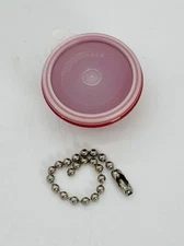 Vintage Tupperware Keychain Wonderlier Red Bowl W/ Lid & Chain NEW NOS