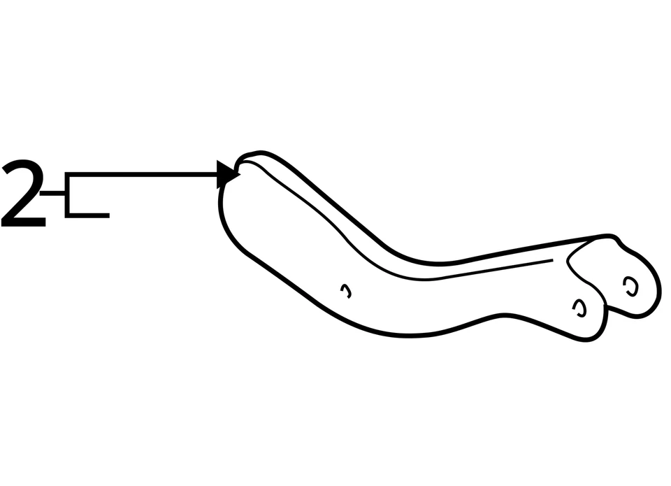 Оригинальный правый верхний рычаг управления для заднего пассажира Chevrolet Equinox 2005-2006 годов выпуска EPF5B - Изображение 3 из 3