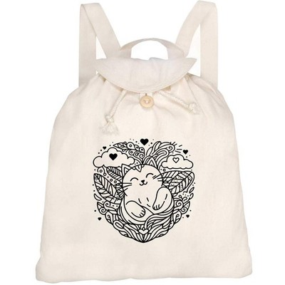 Canvas Rucksack / Backpack ''Cat Love'' (RK00033563)