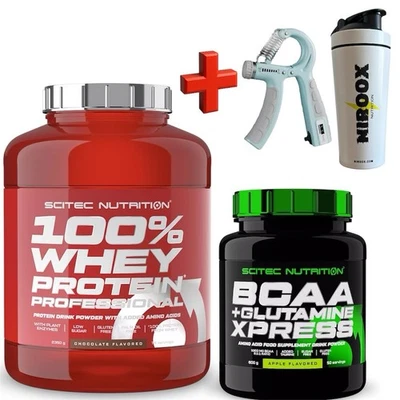 Scitec Nutrition 100% Whey Protein 2350g+ BCAA Xpress 600 gr+Bonus - Bild 1 von 3