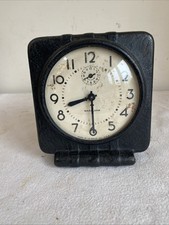 Vintage 1943 Westclox War Alarm Clock / WW2 Austerity Waralarm Clock Working 