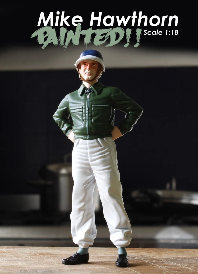 1/18 FIGURE MIKE HAWTHORN PAINTED FOR CMC EXOTO SPARK  1:18 - Imagen 3 de 4