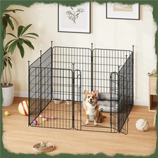 Butterslay 1PC Foldable Pet Playpen Panels Dog Enclosure Door Small Dogs