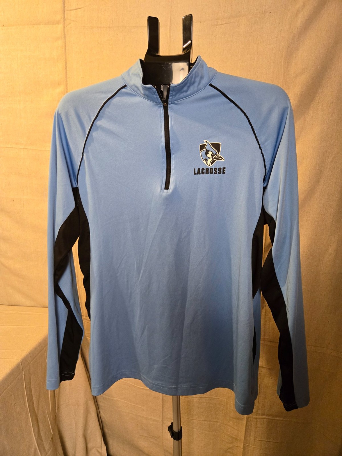 Colosseum Lacrosse 1/4 Zip Pullover Men’s Medium Blue Black
