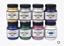 Jacquard Lumiere Metallic Acrylic Paint 2.25oz 8 Pack JAC5600 Textile Fabric Etc