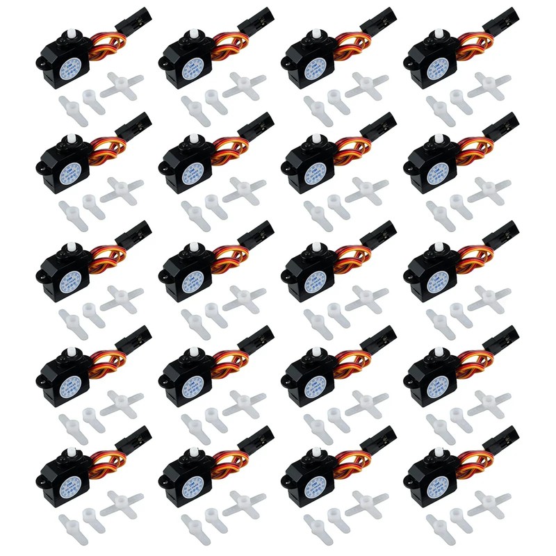 10PCS Micro Servo Motor 2.1g 180°  DM-S0020 4.8-6V Servo for RC Car Robot DIY US