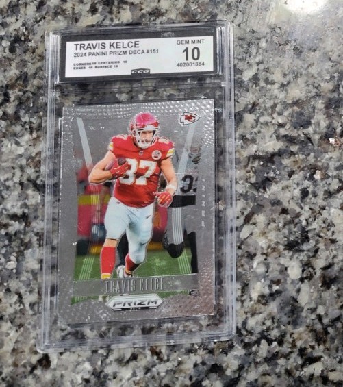 2024 Panini Prizm Deca Travis Kelce #151  Gem Mint 10 CCG Very Nice Card!!