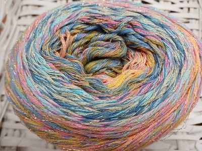 150g Funny  Rainbow  Star  Baumwollgarn mit Glitzereffekt  Katia