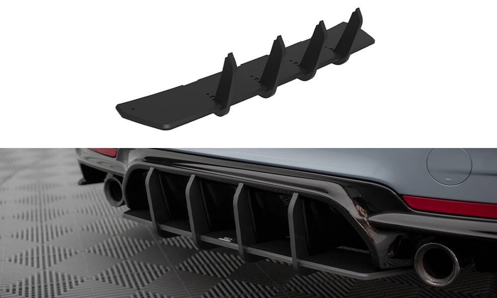Diffuseur arrière F32 rouge pour remplacer la jupe plastique terne de votre BMW 435 M-Pack