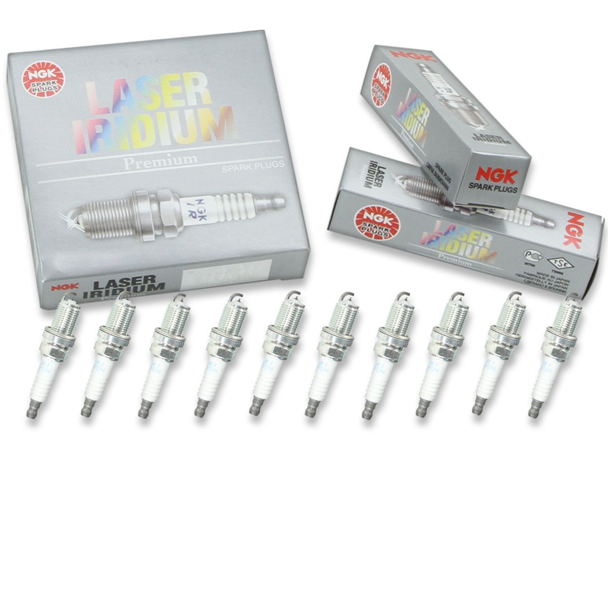 10 pc NGK 93298 LZFR5BI-11 Laser Iridium Spark Plugs for PKH16TT IKH16TT eq