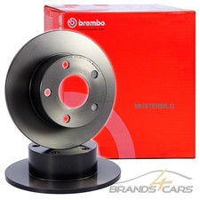 BREMBO COATED 2x BREMSSCHEIBE VOLL Ø230 HINTEN FÜR AUDI A1 8X 1.2-2.0 AB 10-
