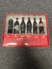 Evolution Of The Coca-cola Contour Bottle Vintage Mini Coke Display NOS Set of 6