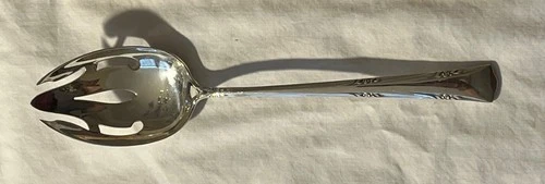Vintage Gorham Greenbrier 1938 Sterling Silver 8 1/2 inch Pierced Serving Spoon