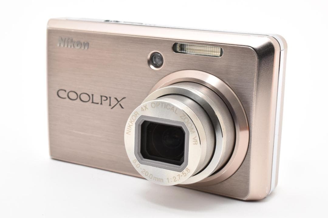 動作品✨COOLPIX S600 ピンクゴールド オールド コンデジ Y2K Exc+] Nikon COOLPIX S600 Digital Camera 10.0 MP 4x Pink Gold CCD