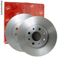 2X Trw Bremsscheibe Bremsscheiben Satz Bremsen Vorne DF2686