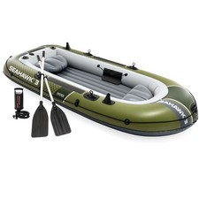 Intex 66333 Seahawk 3 Schlauchboot Ruderboot Angelboot Aufblasbar Pumpe Paddel