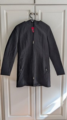 Women's Esprit Black Quilted Hooded Jacket M