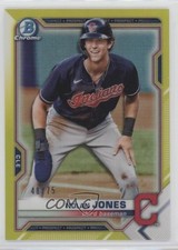 2021 Bowman Chrome Prospects Yellow Refractor 48/75 Nolan Jones #BCP-35 on7