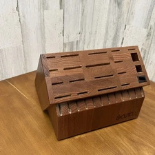 Cutco 32 Slot Wood Knife Storage Block In Great Condition USA Made
