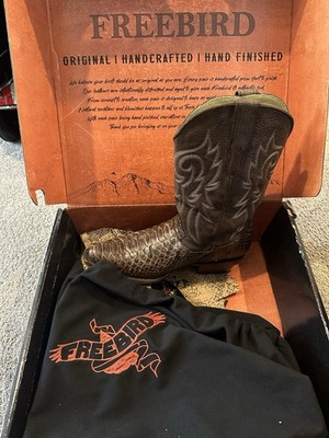 Freebird Western Equestrian Handcrafted Brown Boots Handmade Unique Design