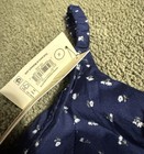 No Boundaries Floral Wireless Bralette XL Bra S A Blue/White Hook & Eye Adjust — photo 4