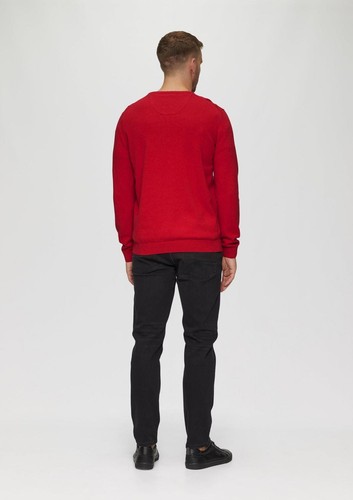 s.Oliver Herren Pullover Baumwolle Basic Strickpullover V-Ausschnitt Farben - Bild 52 von 92