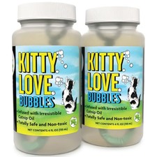 Kitty Love Bubbles: 2 Pack Catnip Scented - 4oz Bottles, Catnip Infused Long ...
