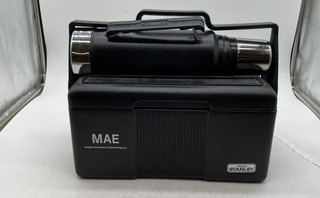 Stanley Aladdin Silver Black Plastic Lunch Box Cooler & Vacuum Thermos Combo Set
