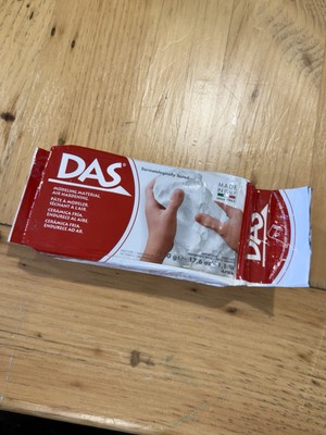 DAS Air-Hardening Acid-Free Non-Toxic Modeling Clay, 1.1 lb, White
