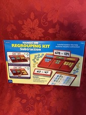 Lakeshore Hands-On Regrouping Kit Subtraction Math FF298 Ages 8-11
