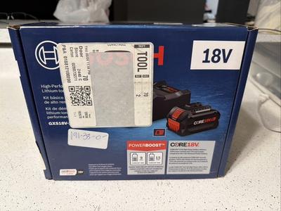 #ad NEW Bosch High Performance Lithium Ion Battery Starter Kit Model #GXS18V 16N14 $160.00