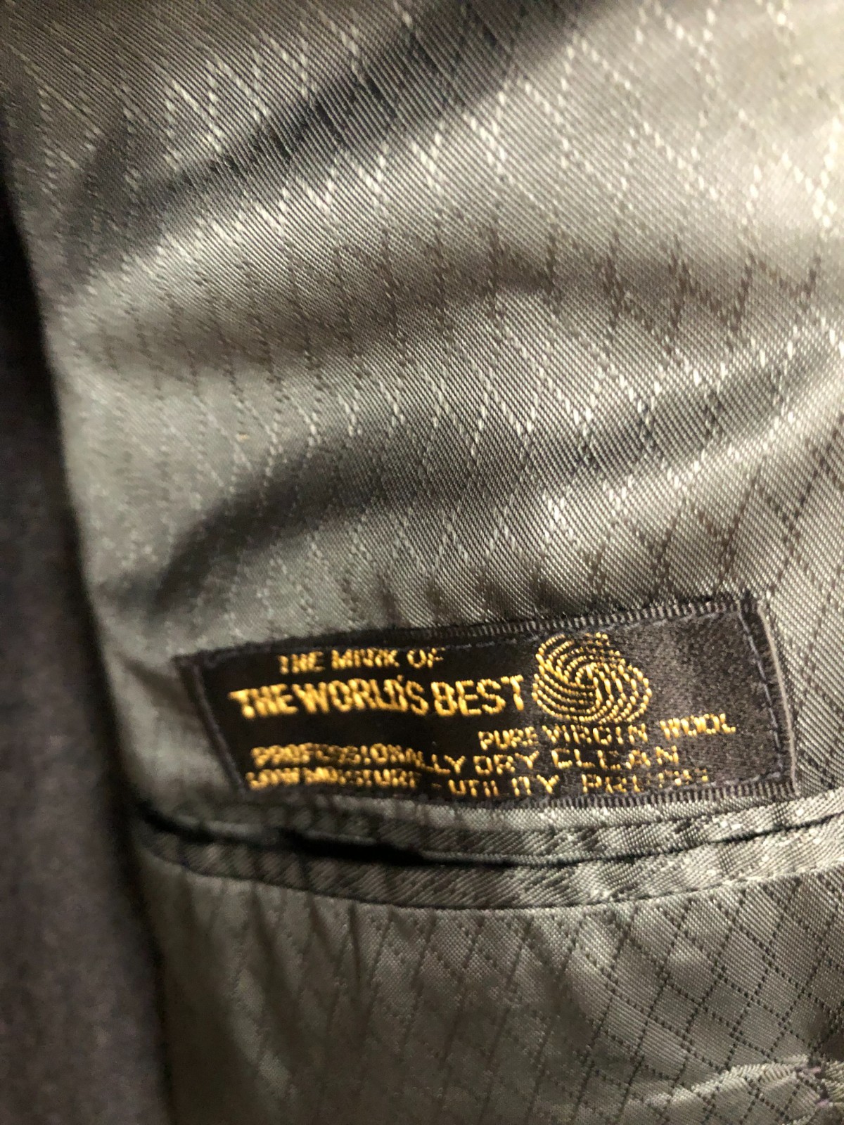 Hart Schaffner & Marx Pure Wool Solid Gray Two Pi… - image 3