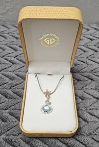 MICHOU Sterling Silver 925 Starfish Accented With Colored Gemstones 18" Chain