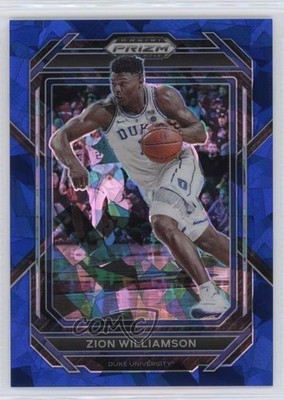 2023-24 Panini Prizm Draft Picks Blue Ice Prizm 2/99 Zion Williamson #73 0v2h