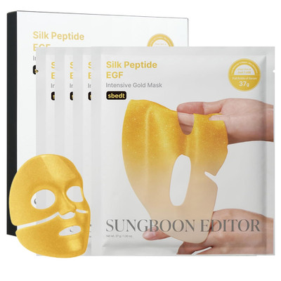Silk Peptide EGF Intensive Gold Overnight Mask, Hydrating Mask for Glass Skin, 3