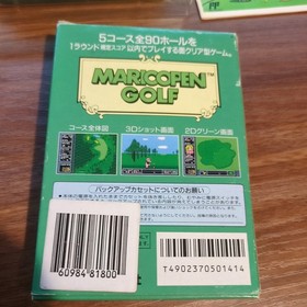 Mario Open Golf 1991 Nintendo Famicom CIB W/ Box + Manual Japan Import US Seller