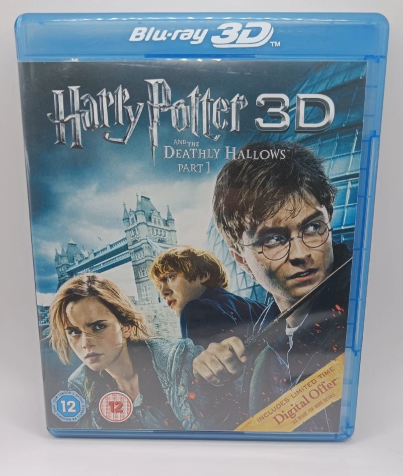 Harry Potter Deathly Hallows Part 1 & 2 Blu-ray 3D Promo Disc Rare Set - Image 2 of 4