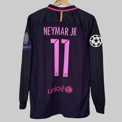 FC Barcelona Neymar Jr. 11 長袖シャツ 2016-17 Barcelona Home L/S Shirt Neymar Jr #11 - 9/10 - (S)