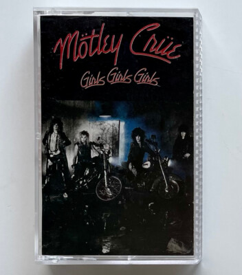 Vtg 1987 MOTLEY CRUE Album GIRLS GIRLS GIRLS Cassette TESTED Lp