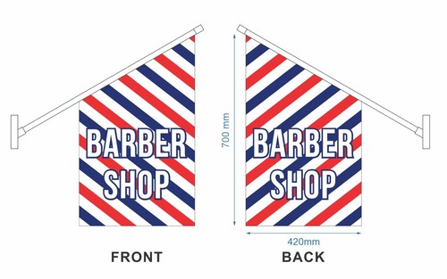 Barber Shop Flag Kit - Wall Barber Shop Hair Salon Sign Banner - Ship Today! - Picture 3 of 5
