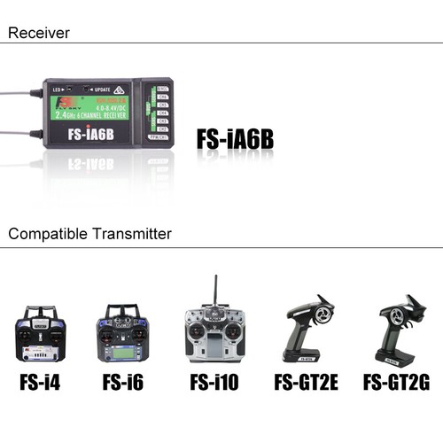 FLYSKY iA6B FS-iA6B 2.4G 6CH AFHDS Receiver for FLYSKY FS-i10 FS-i6 Transmitter - Picture 4 of 10