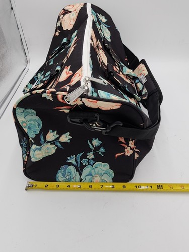 Bolso de Lona Herschel Supply RAVINE Negro Floral Azul Rosa Mediano - Imagen 10 de 12