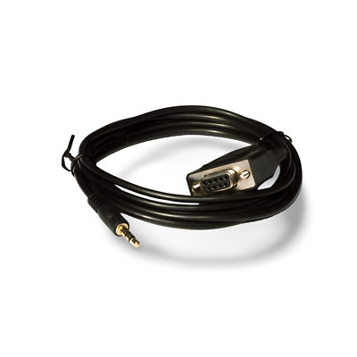 6ft DB9 Female to 3.5mm TRS Serial Cable - Black