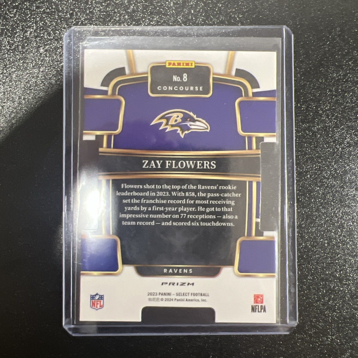 2023 Zay Flowers Select Red/white/blue Concourse Die Cut | eBay