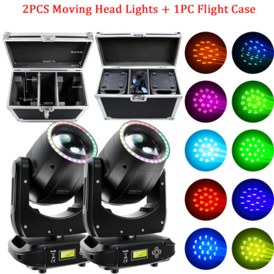 200W 15Pattern Moving Head Light Beam Zoom Sharpy DMX Disco Stage Lighting +Case