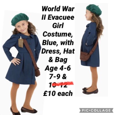 Evacuee Girl Ww1 Childrens Costume Girls Childrens Fancy Dress