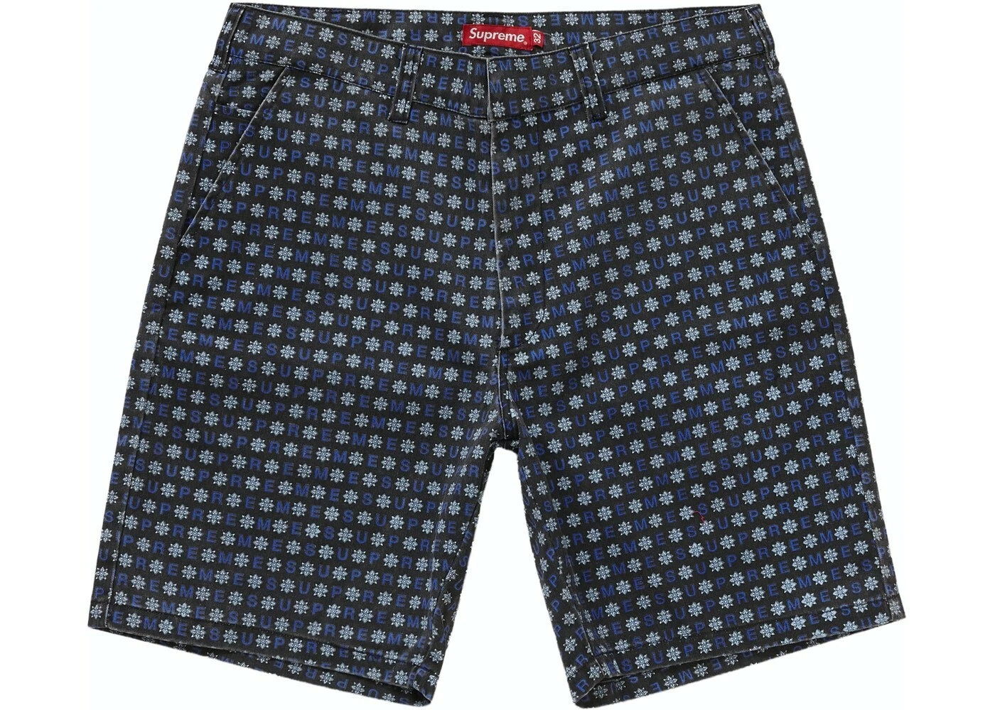 Short court Supreme Work 36 noir foulard noir